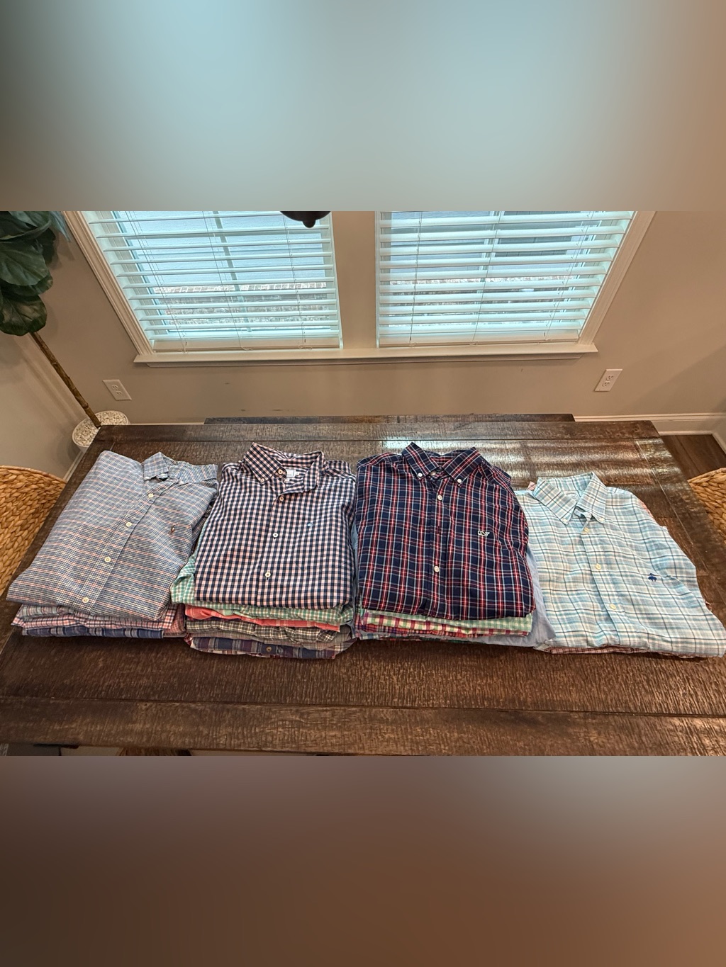 Lot Of 31 Men’s Brand-Name Button Down Oxford Shirts M/S - Vv, St, Polo Rl, Bb